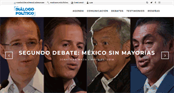 Desktop Screenshot of dialogopolitico.org